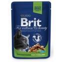 Brit For wellness and beauty z kurczakiem dla kotów po sterylizacji 100g
