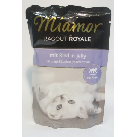 Miamor Ragout Royale z wołowiną dla młodych kotów 100g
