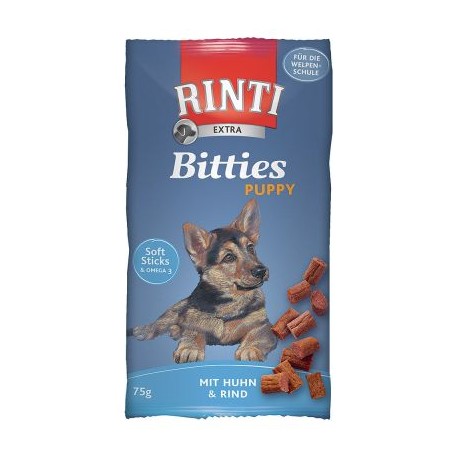 Rinti Extra Bitties Puppy - miękkie kosteczki z kurczaka i wołowiny 75g